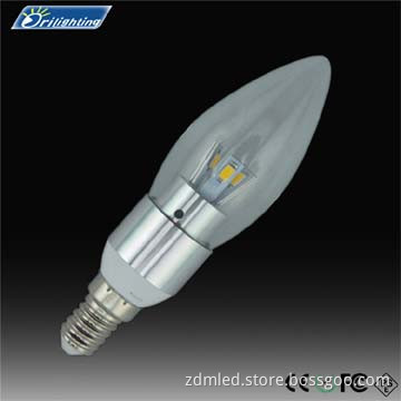 Dimmable LED Candle Bulb 3W LED Candelabra Bulb E12 Base Warm White